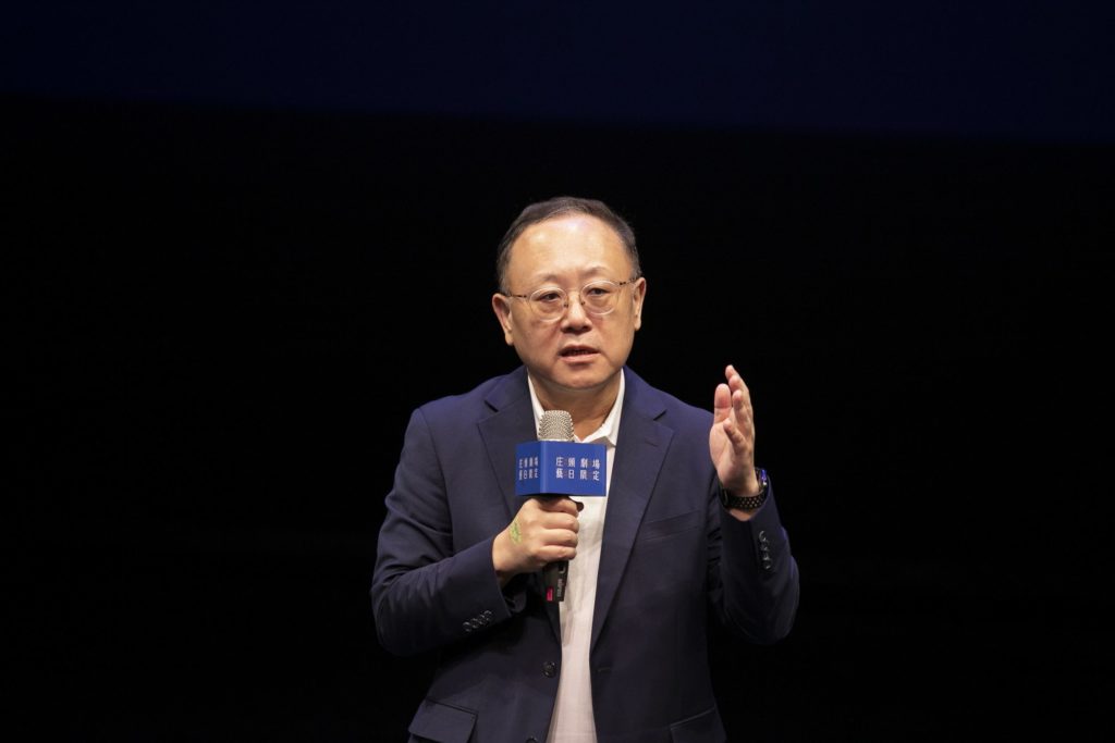 ▲文化部長史哲強調要讓在藝文活動所獲得的感動變成常態。(記者 辛澎祥/攝)