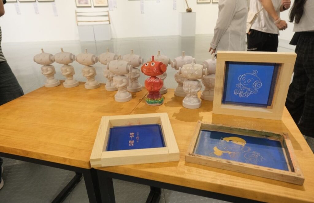 ▲劉興欽展出互動作品,饒富趣味。(圖/新竹縣文化局 提供)