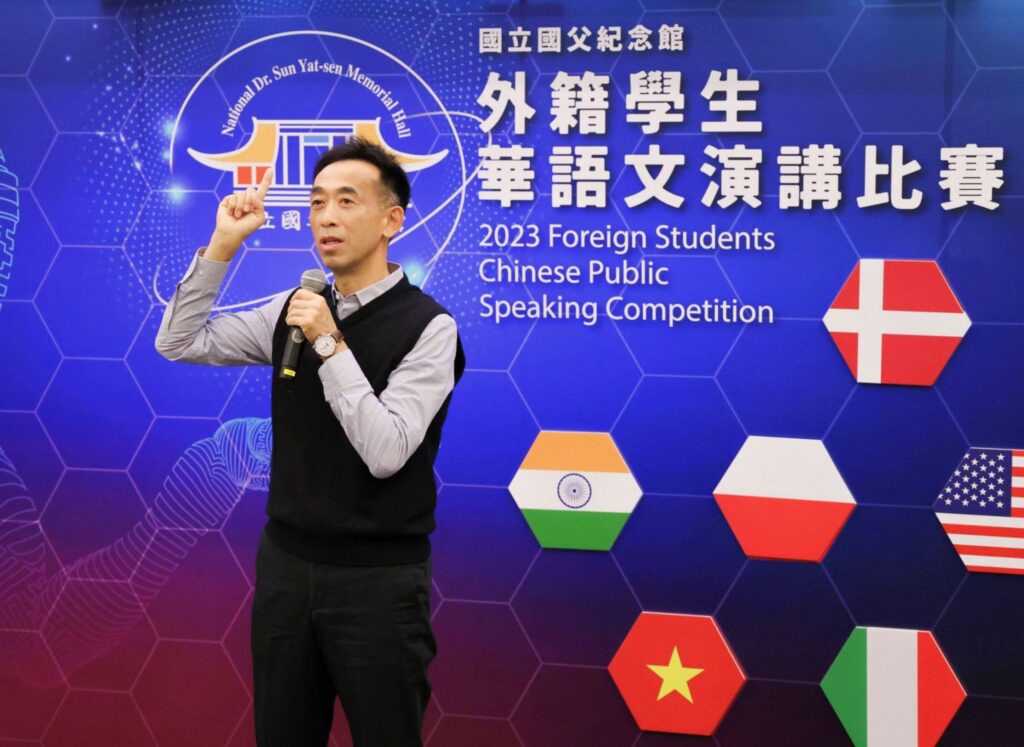 ▲國立國父紀念館館長王蘭生致詞時表達對此活動舉辦歷久不衰的肯定與讚許。(記者 辛澎祥/攝)