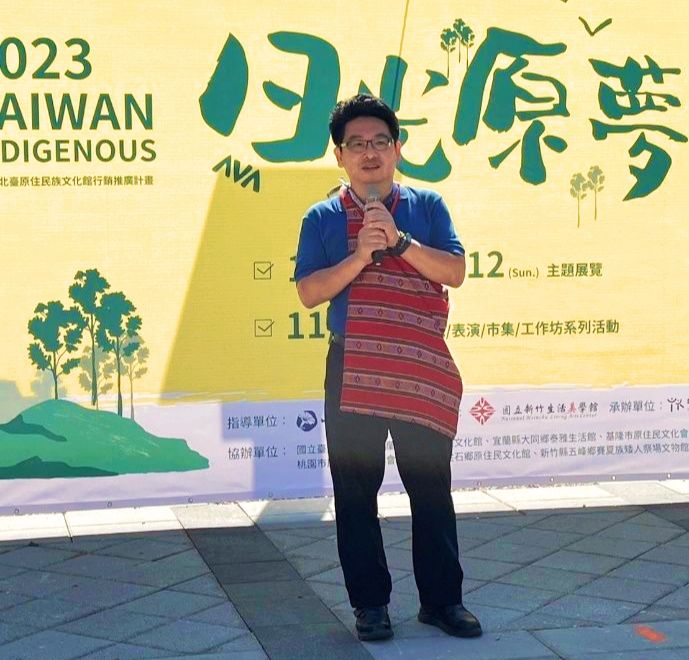 ▲國立新竹生活美學館館長葉于正，致詞時表達以日光原夢為主題的活動正面意義。（圖/竹美館 提供）