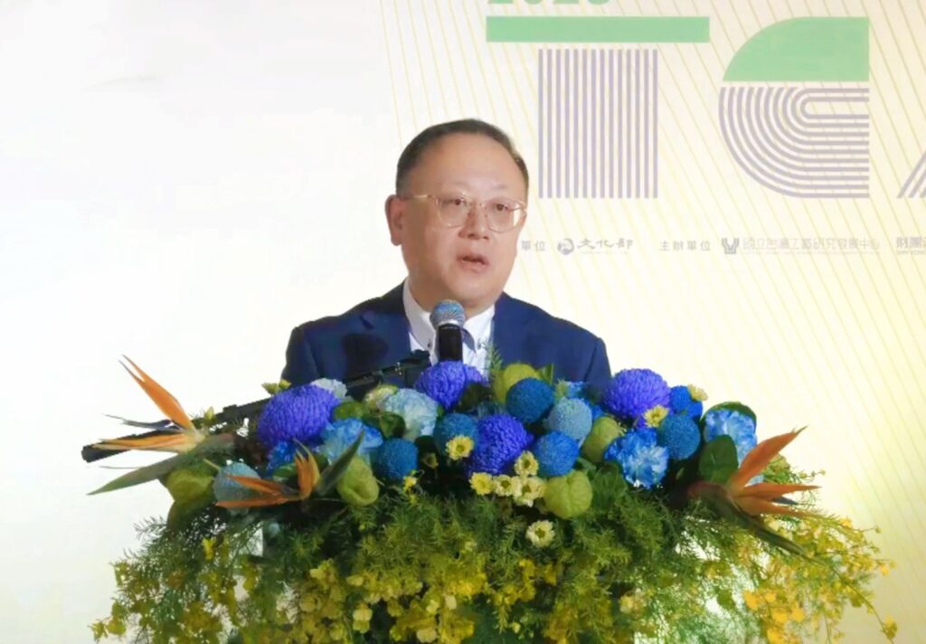 ▲文化部長史哲相信「國家戰略重點文創產業」一定能越來越擴大。(記者 辛澎祥/攝)
