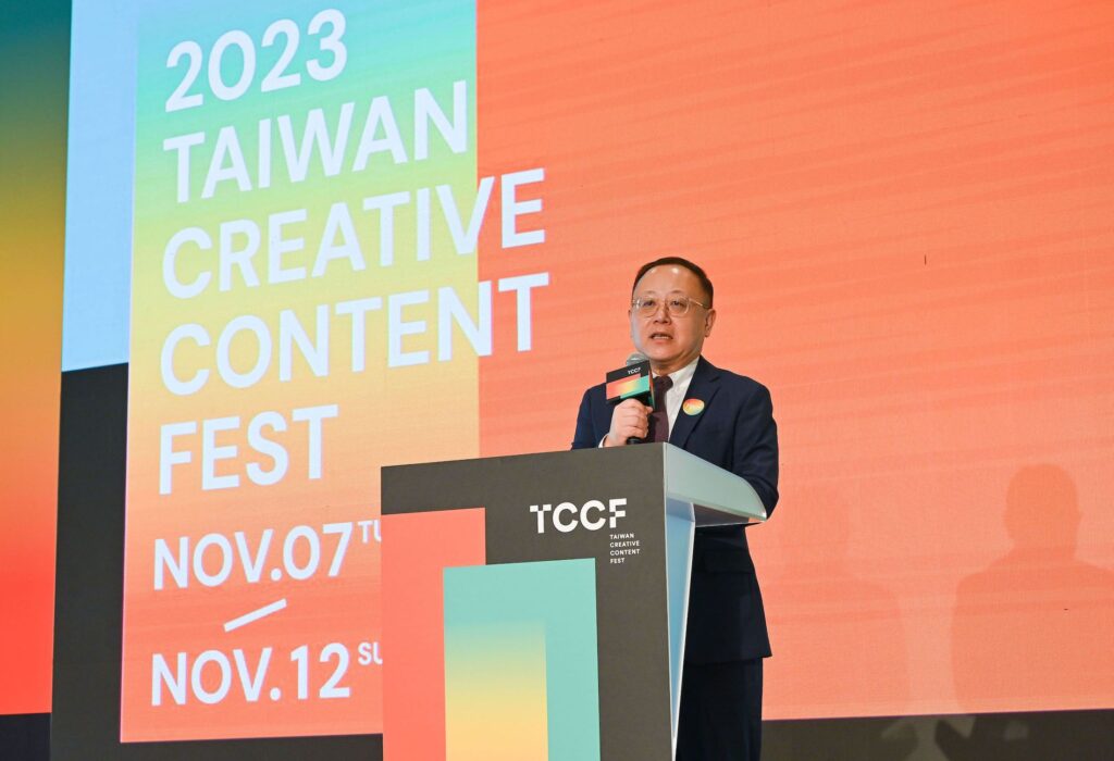▲文化部長史哲致詞時強調臺灣文化的軟實力,將為臺灣開創新的機會,成為全球凝聚關注的焦點。(記者 辛澎祥/攝)