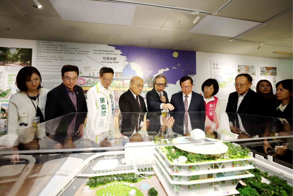 ▲國家兒童未來館的建築設計公司特別在展出未來館的造型中說明設計理念。(圖/文化部 提供)