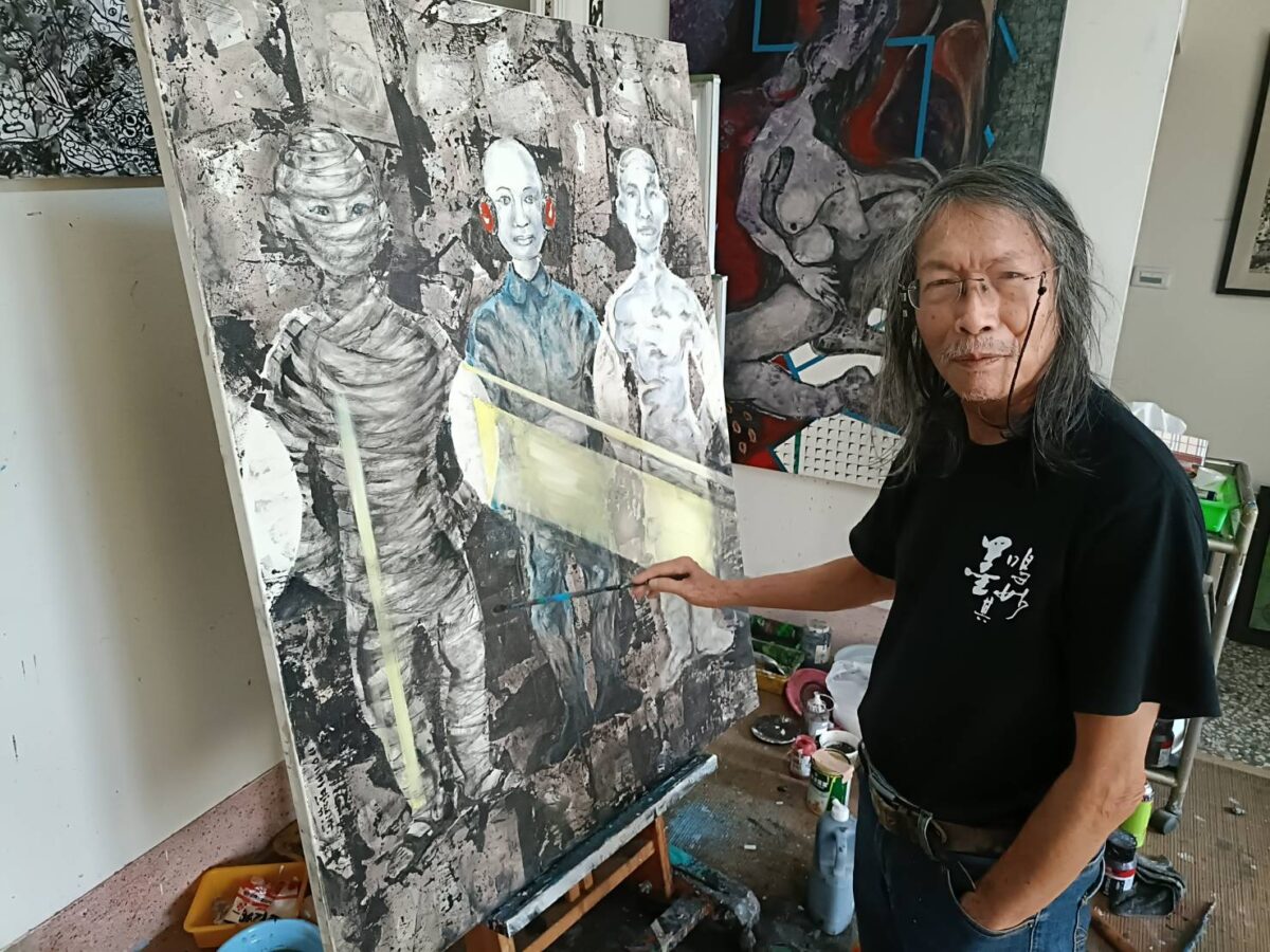 刻劃人性   連貫東西   洪根深崇尚後現代水墨風    在反思脈絡中彰顯黑派意境