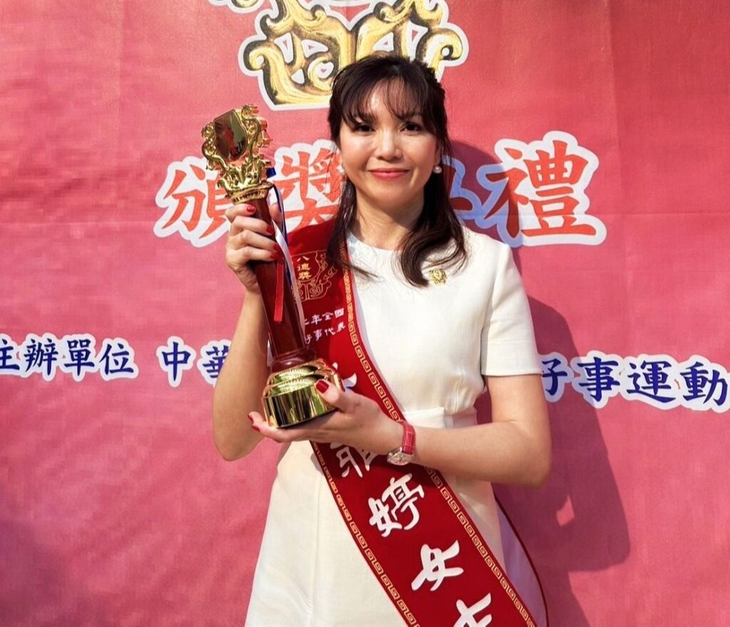 ▲宏利發建設公司董事長楊雅婷獲得全國好人好事代表,實至名歸。(記者 辛澎祥/攝)