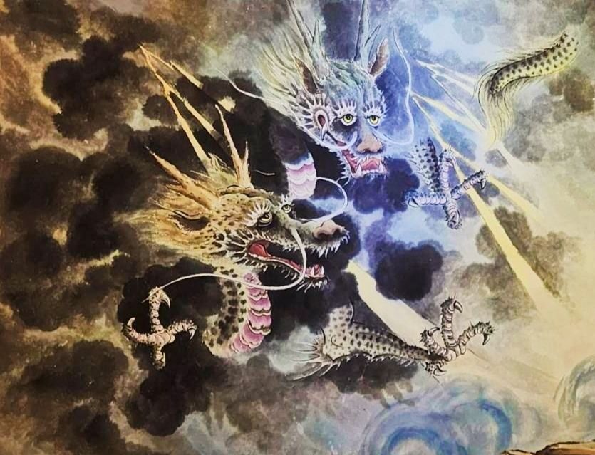 龍年獻瑞   鴻運富貴  水墨畫家畫龍點睛之妙   呈現龍年筆觸毫端的吉兆尊榮
