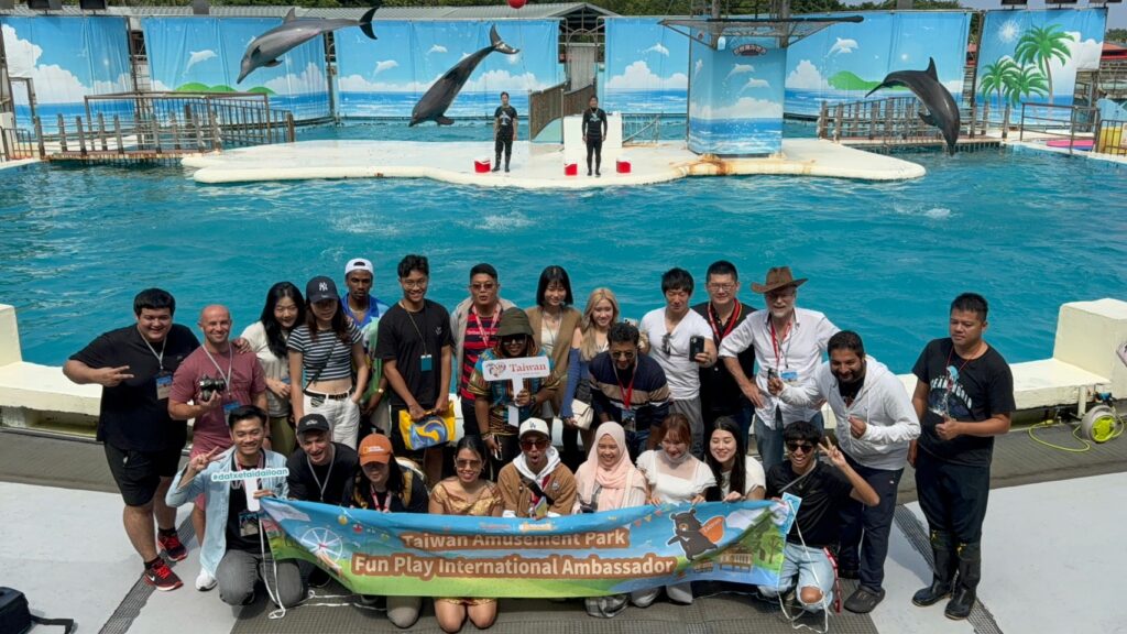 ▲旅遊網紅到臺灣知名旅遊景點參訪旅遊,樂不思蜀。(圖/觀光旅遊區協會 提供)