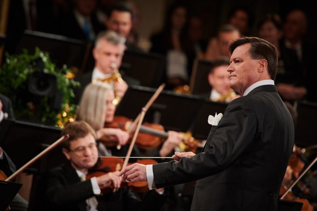 克里斯蒂安．提勒曼(Christian Thielemann)指揮2019年維也納愛樂新年音樂會資料照。攝影 Wolf Dieter Grabner，衛武營國家藝術文化中心提供