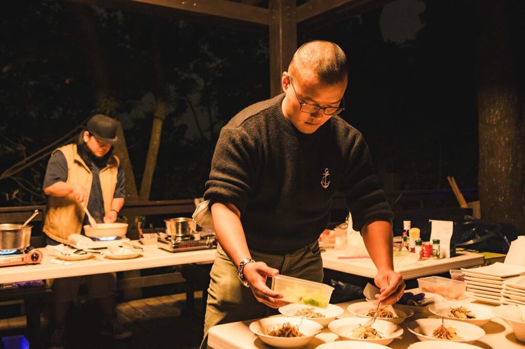 空山祭限量「空山祭龍火餘燼專屬菜單」,由左鎮青年鍾凱勛研發打造。(圖/文化局提供)