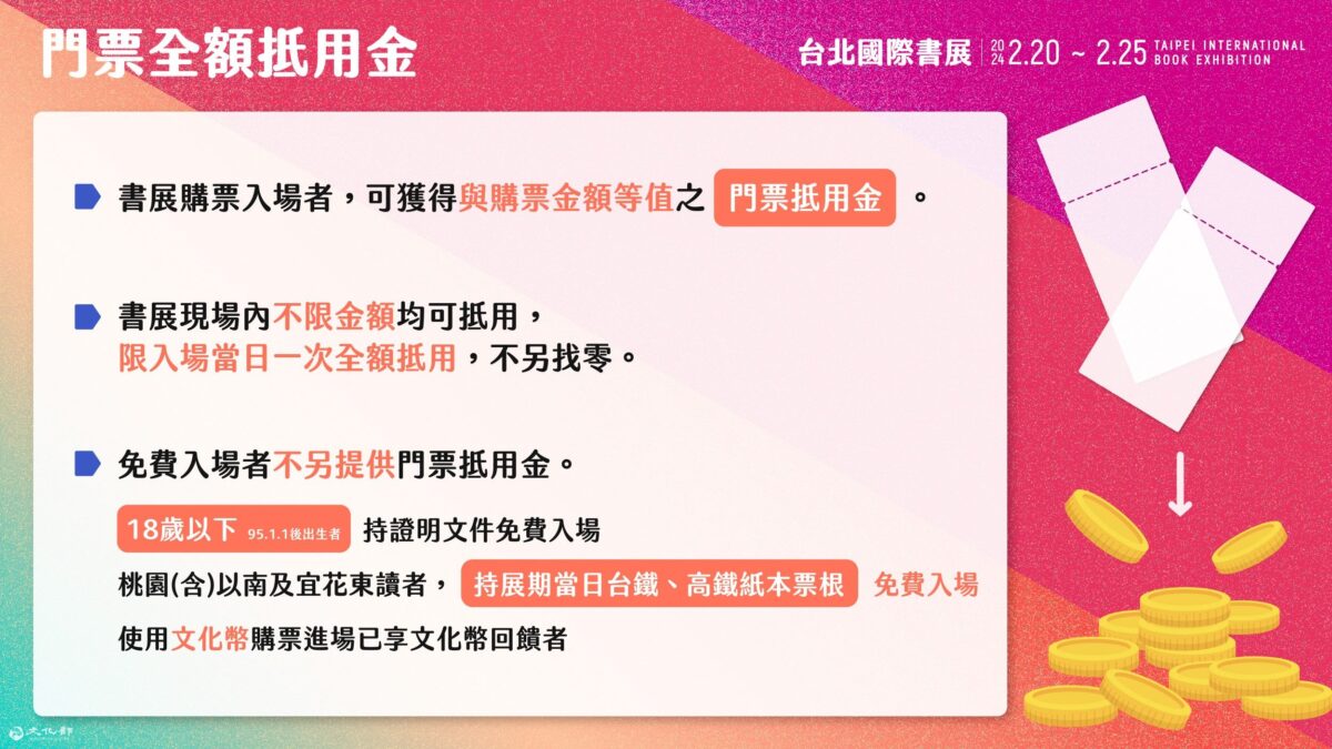 文化幣16-22歲常態化發放   台北國際書展進場正是時候