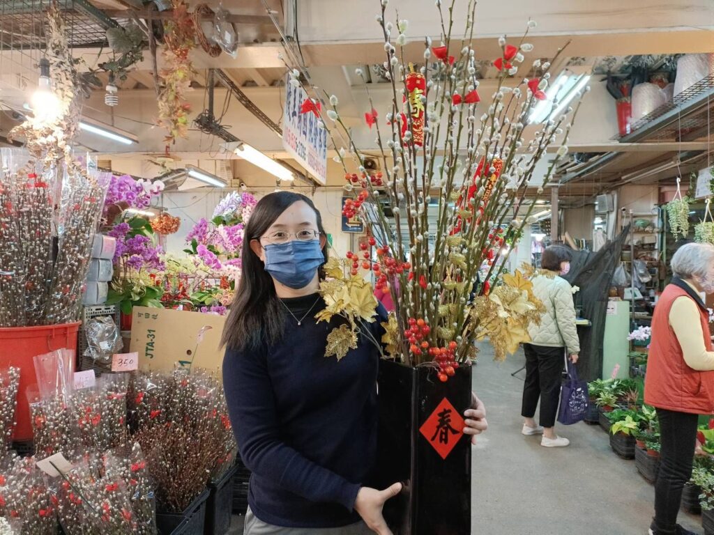 ▲大盆花卉象徵新的一年好運到來。（圖/新北農業局 提供）