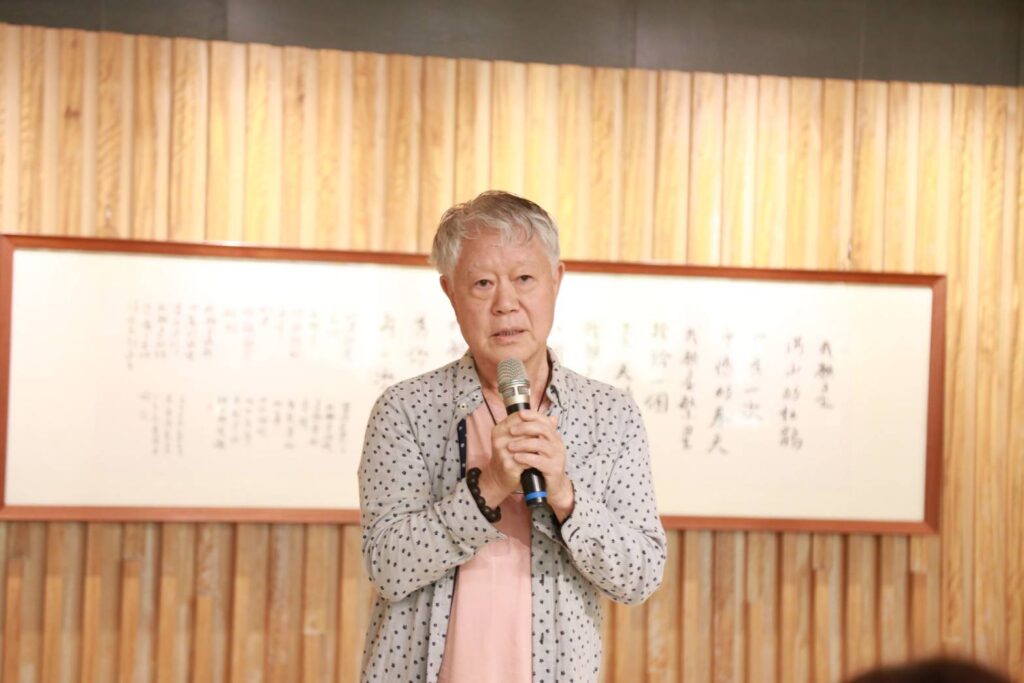 蔣勳說明「文青時代」的意涵。(圖/文化局提供)