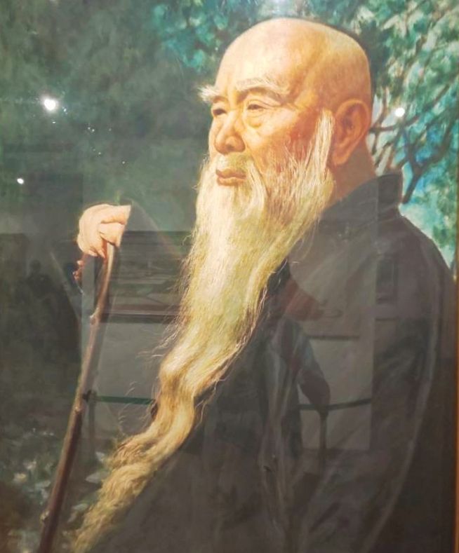 ▲主辦單位向文化大學華崗博物館借展的「于右任畫像」,在展場備受矚目。(圖/李景文 提供)