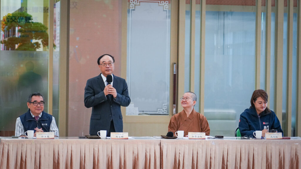 ▲觀光署署長周永暉(左二)致詞時表達對與佛陀紀念館的合作感到高度期待。(圖/觀光署 提供)