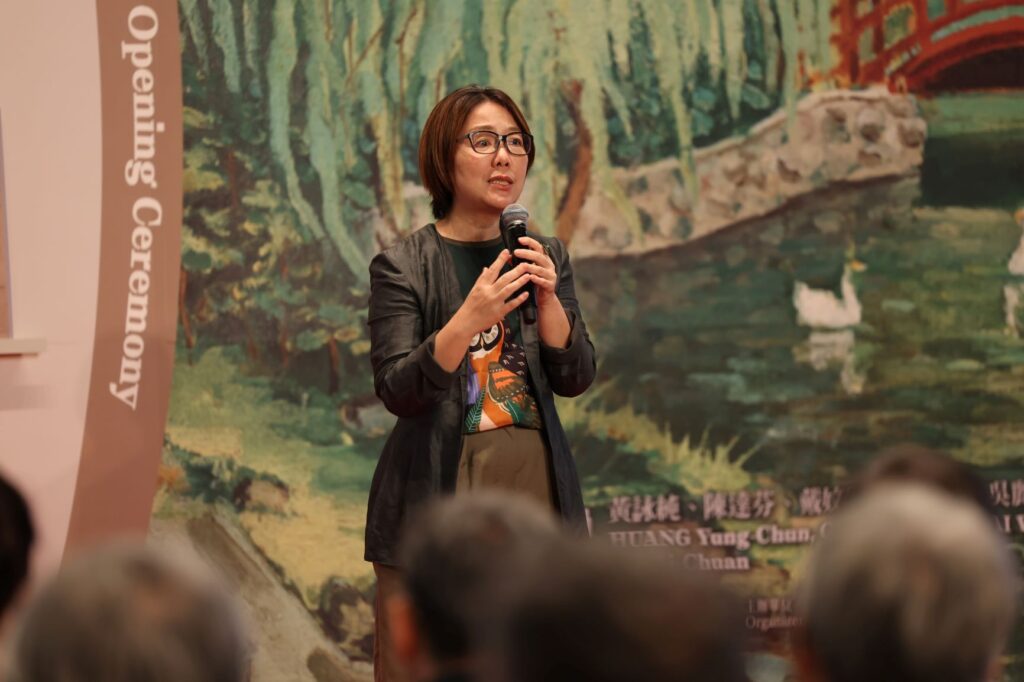 ▲文化部次長王時思致詞時表達對屬於臺灣藝術史的重視。(圖/文化部 提供)