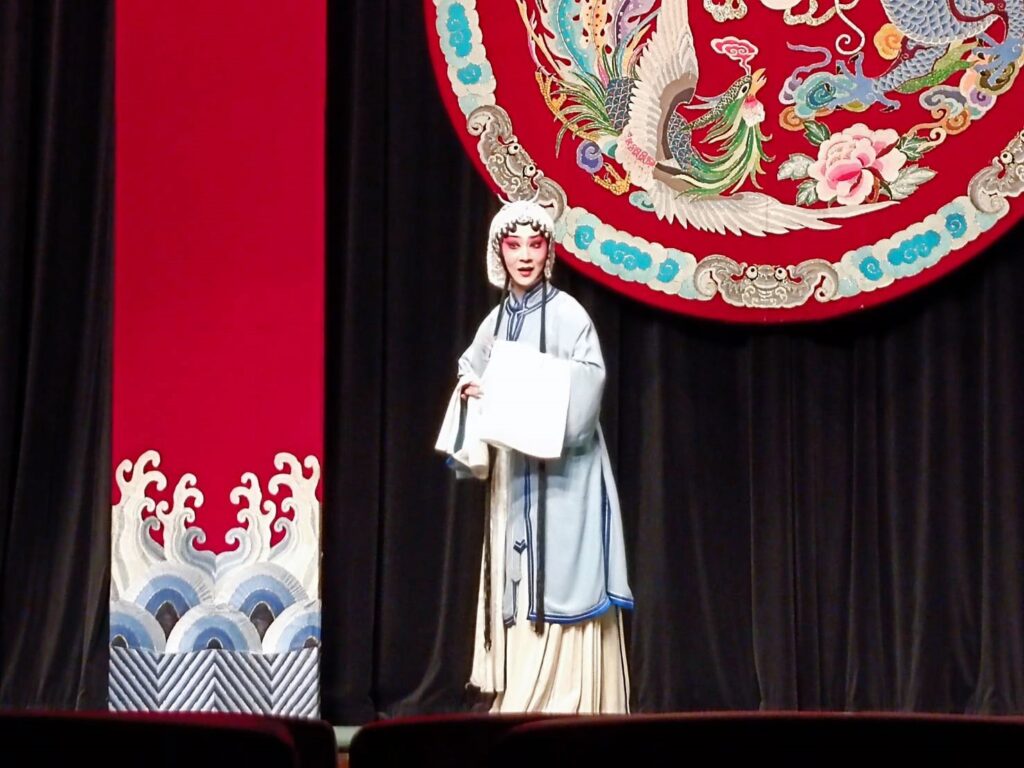 孔玥慈在《鍘美案》中飾秦香蓮。(記者 陳安婷/攝 )