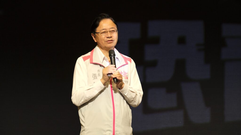 桃園市市長張善政致詞。（圖/桃園市政府藝文設施管理中心提供）