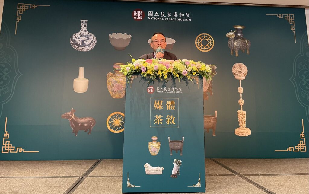 ▲故宮院長蕭宗煌致詞時說明故宮百年的發展歷程。(記者 辛澎祥/攝)