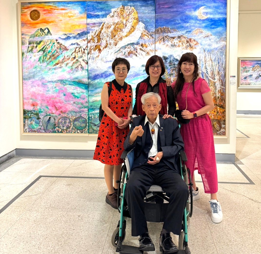 送子大夫趙宗冠90創作特邀展   伴民眾用畫環遊世界歌頌寰宇