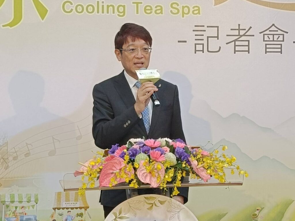 ▲觀光署副署長林信任致詞時表達對旅遊活動加上茶文化的重視與支持。(記者 辛澎祥/攝)