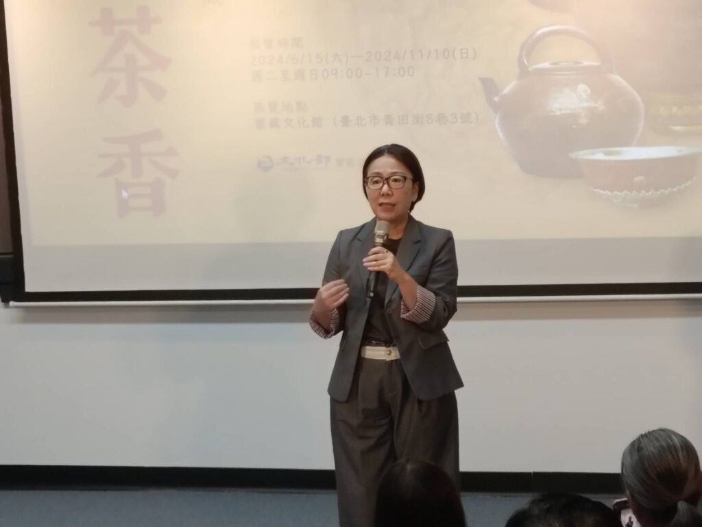 ▲文化部長王時思致詞時表達對跨地區茶文化發展的重視,與文化部的政策吻合。(記者 辛澎祥/攝)