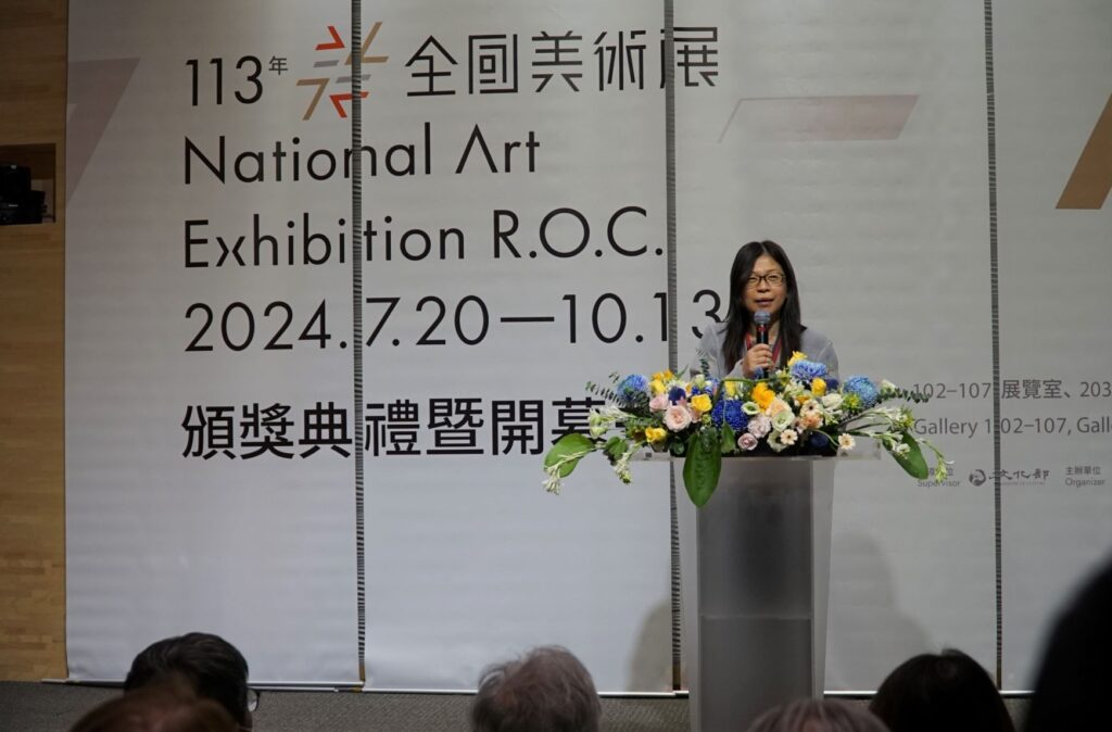▲國美館館長陳貺怡認為全國美術展是一場極富競爭與國際藝術交流的盛事。(圖/文化部 提供)