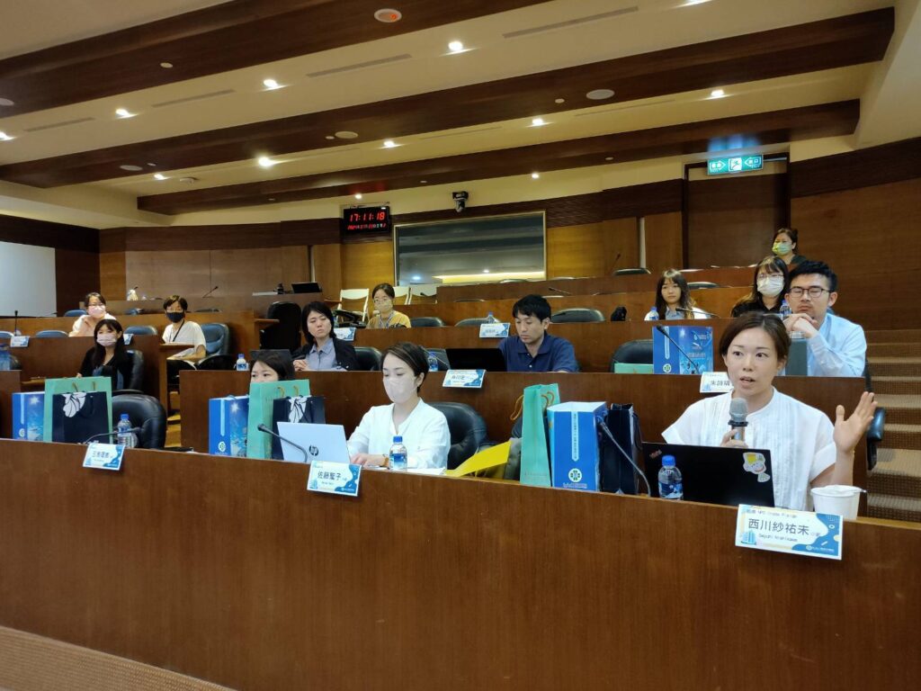 日本民間組織參訪代表回饋分享交流心得 。(圖/文化局提供)
