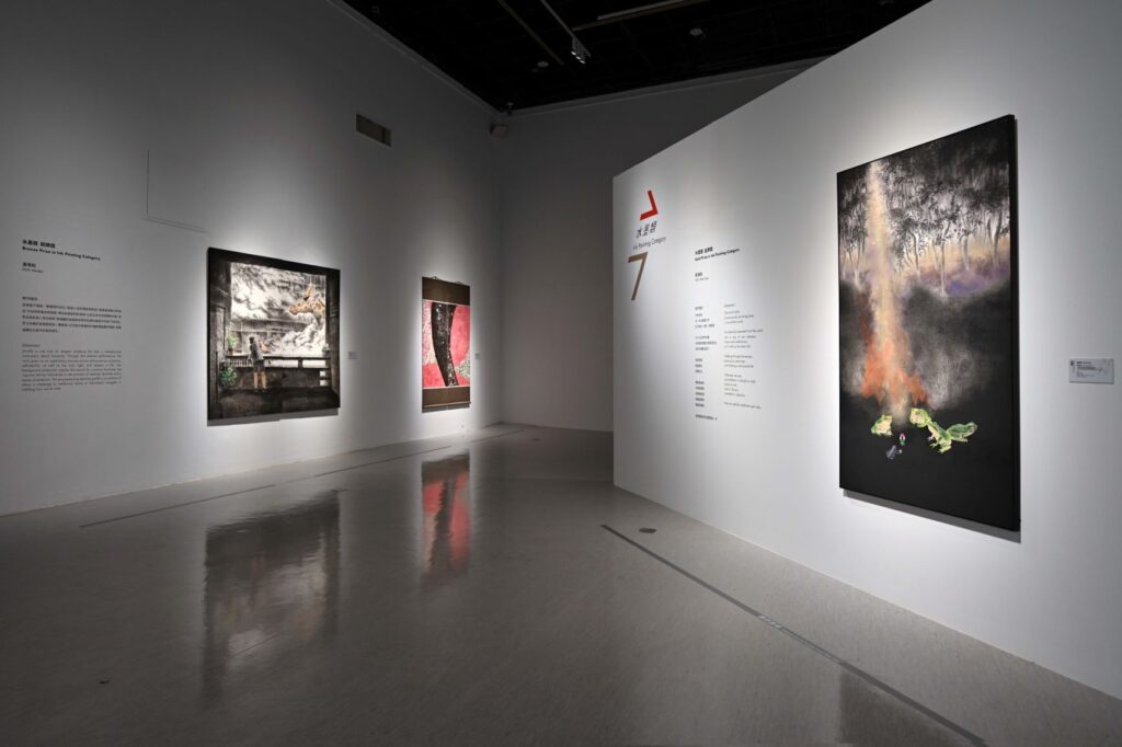 ▲國美館特別在展館展出全國美術展的優質得獎及入選作品。(圖/文化部 提供)
