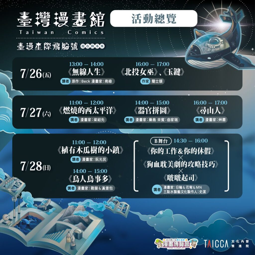 ▲臺灣漫畫館的活動內容豐富多彩。(圖/文策院 提供)