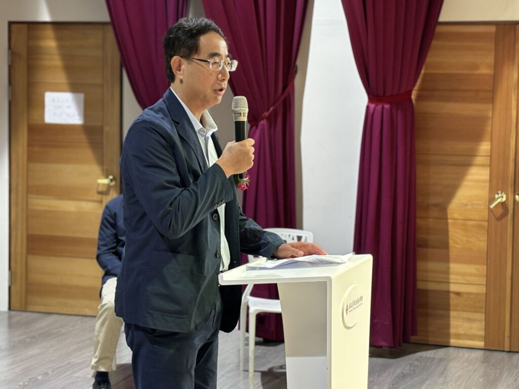 ▲新任館長徐敘國致詞時說明自己未來為該館文化發展暨業務推動的決心。（圖/文化部 提供）