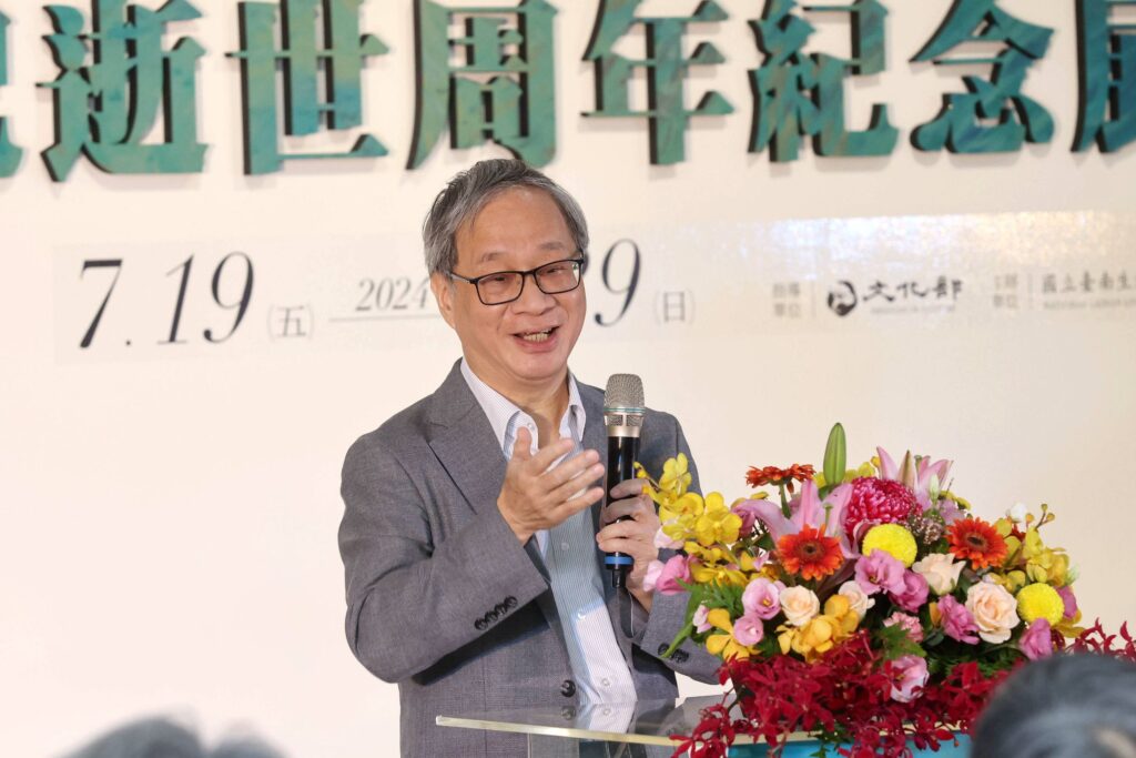 ▲文化部長李遠致詞時表達對對前輩藝術家的推崇與敬重。(圖/文化部 提供)
