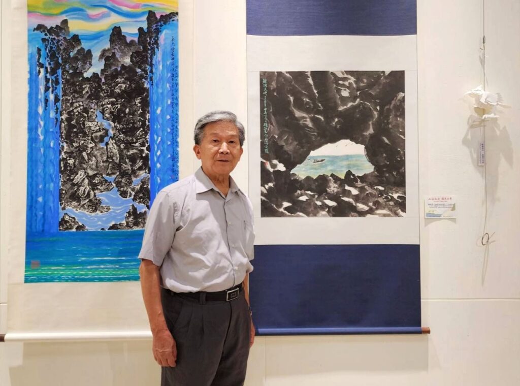▲羅振賢教授大力支持離島與本島藝術家的交流聯展,這次展覽創舉也提昇了本島與離島藝術家的合作深廣度,備顯價值。(圖/大媒體新聞網 提供)