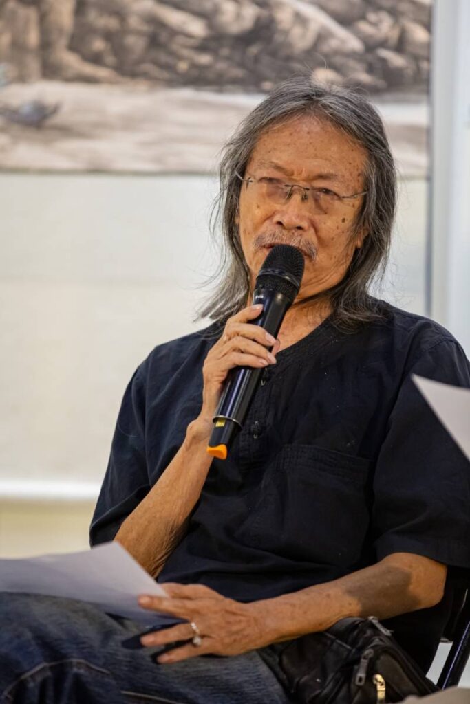 ▲澎湖參展藝術家洪根深認為離島資源有限，但在艱困環境中創作是較為珍貴的，能在中央與地方的支持下於澎湖成立「洪根深美術館」是少見的例子，自身努力也是重要因素。（圖/大媒體新聞網 提供）
