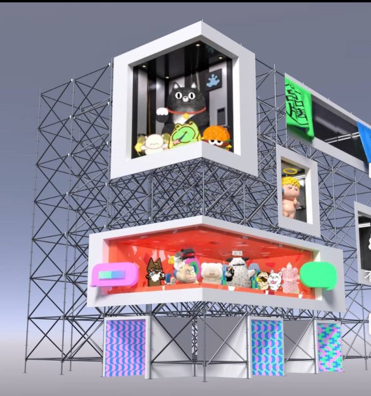 2024臺灣文博會   首創多組互動串連戶外裸視3D動畫