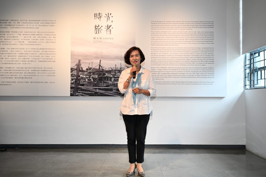 ▲宜蘭縣長林姿妙致詞時表達對此展的高度重視與推崇。(圖/宜蘭縣文化局 提供)
