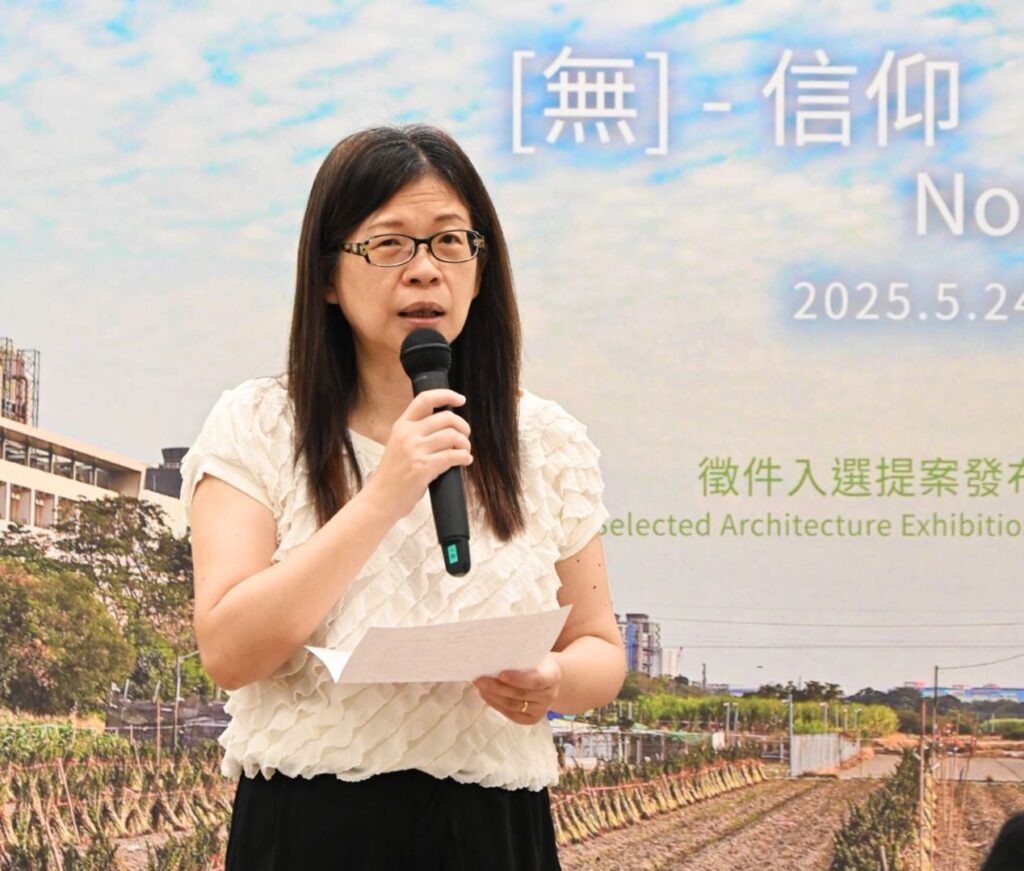 ▲國美館館長陳貺怡致詞時表達對威尼斯建築雙年展臺灣館的高度期待。(圖/國美館 提供)