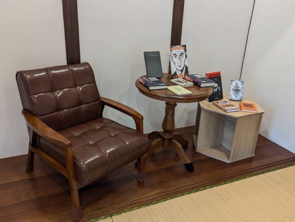 展場展出捷克文的卡夫卡作品。 (圖/臺文館提供)