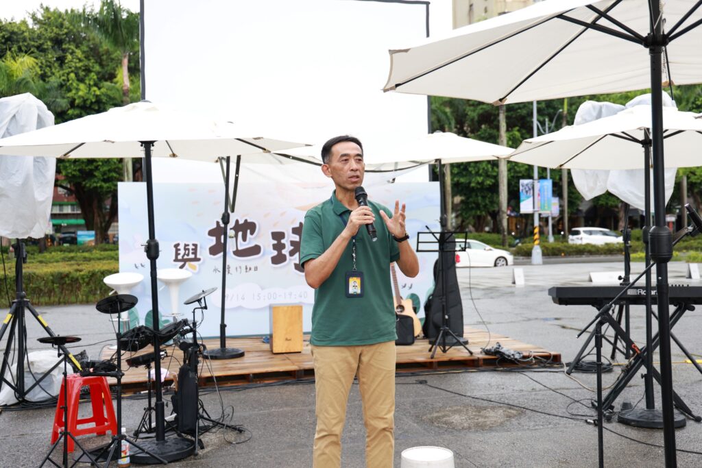 國父紀念館館長王蘭生說明活動的精神與意義。(圖/國父紀念館提供)