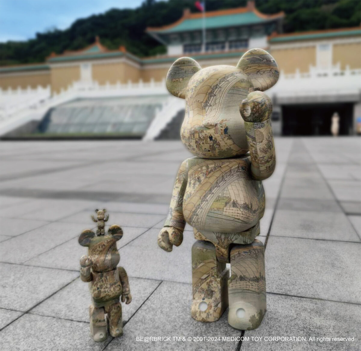故宮×BE@RBRICK   推限量版《清明上河圖》聯名款庫柏力克熊