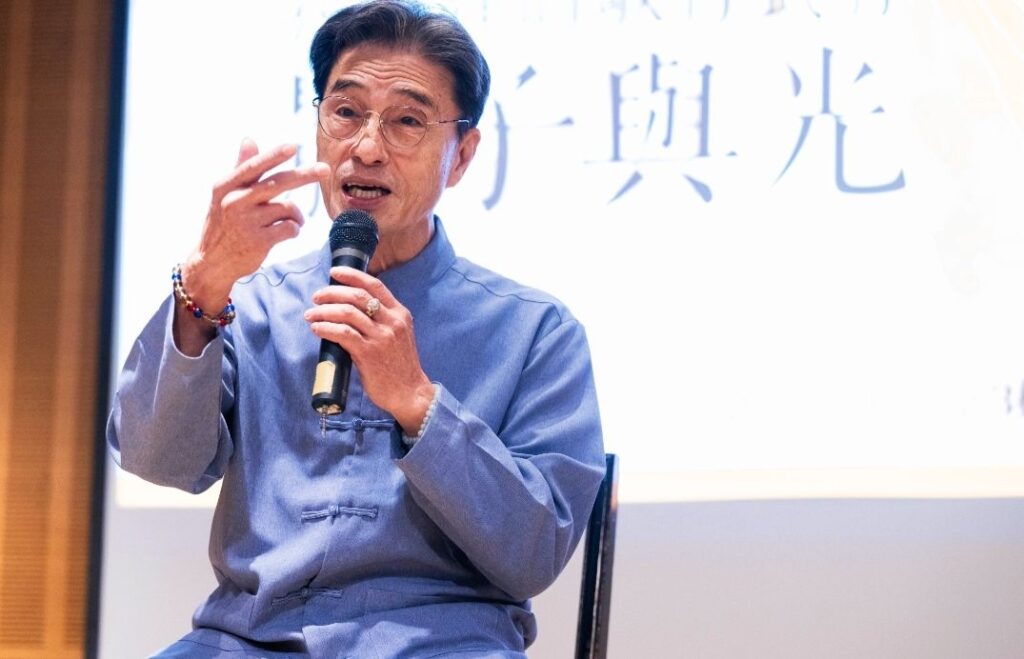 ▲藝師孫榮輝侃侃而談他的創作歷程。（圖/臺北市文化局 提供）