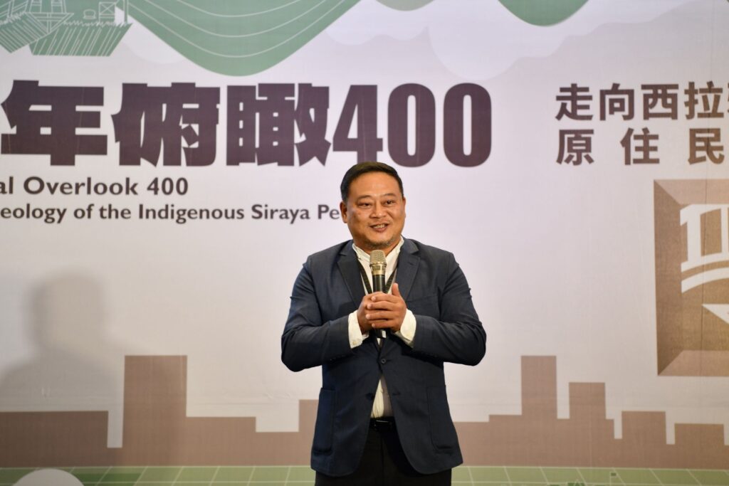 ▲臺灣史前文化博物館館長蔡政良說明這次原住民考古特展的意義。（圖/文化部 提供）