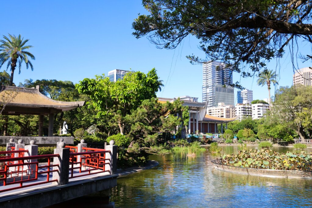 國父紀念館於今年8月召開「優化翠湖水質」現勘諮詢會議。（圖/國館提供）