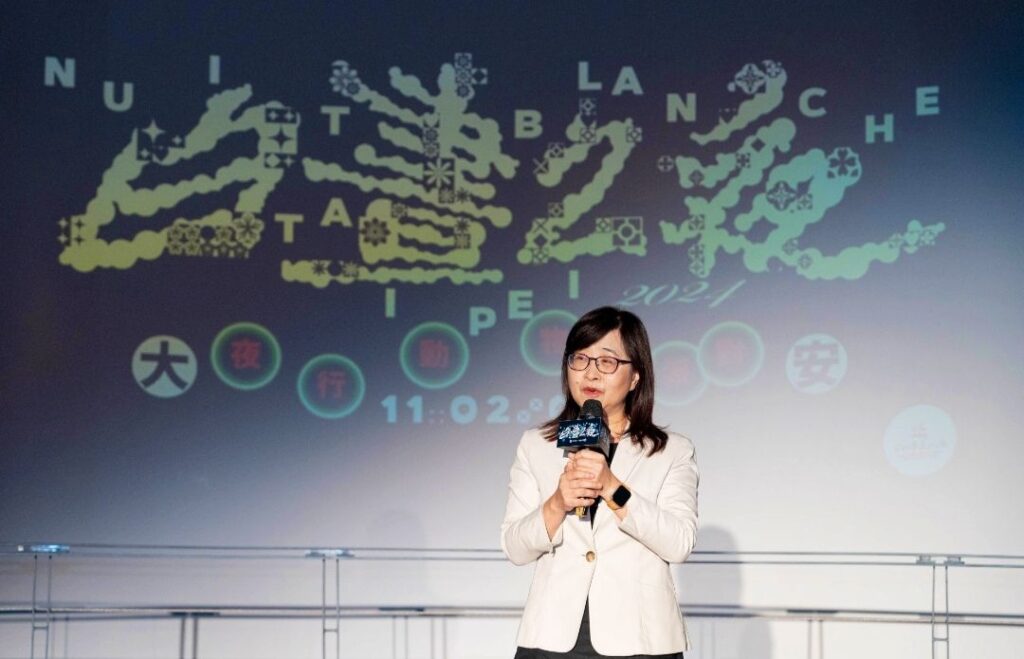 ▲臺北市副市長林奕華致詞時表達對活動已走向國際化，期待中外人士共同參與此豐富多彩的活動。（圖/臺北市文化局 提供）