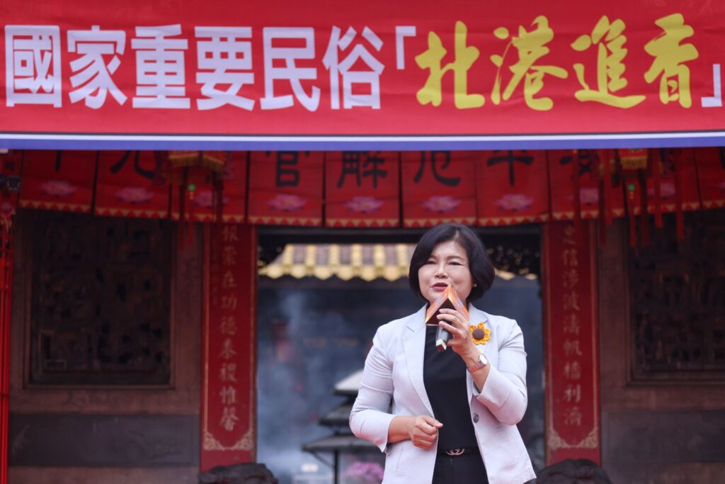 雲林縣長張麗善說明雲林是宗教大縣，透過廟宇文化延續雲林豐厚的文化底蘊。（圖/文化部 提供）