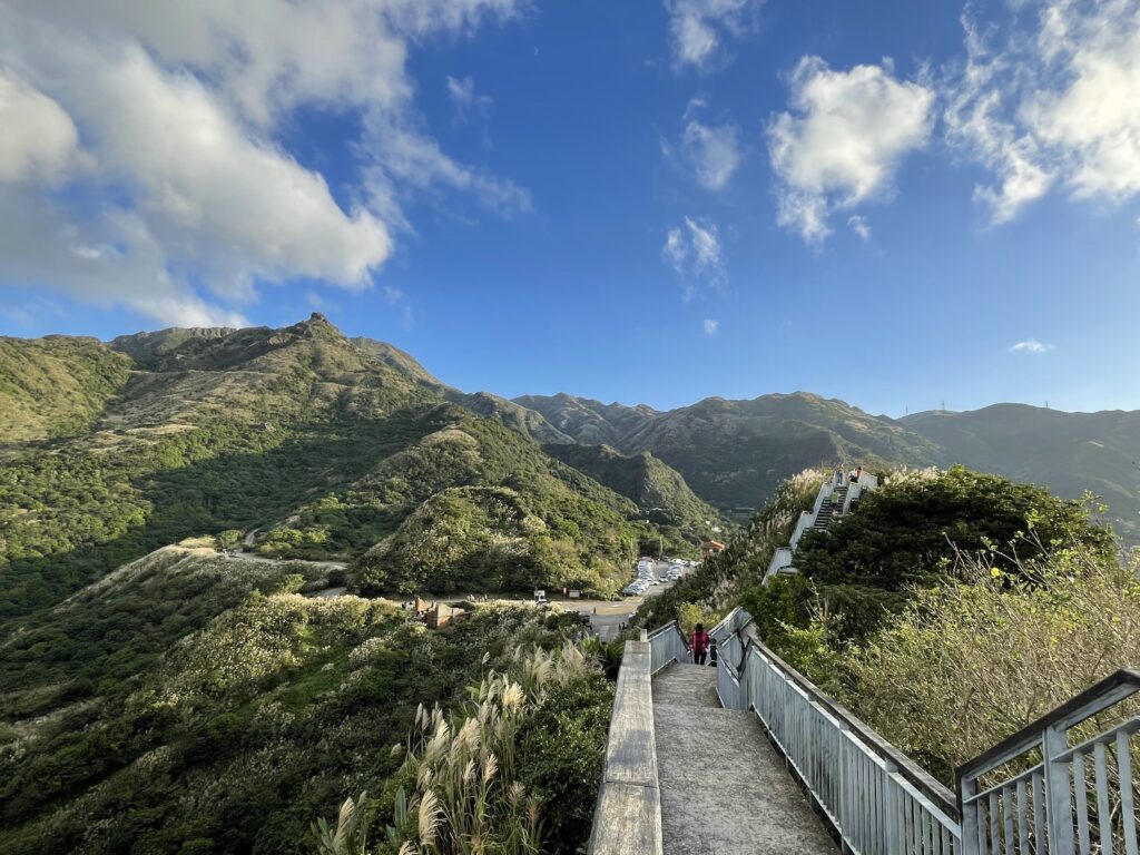 ▲報時山步道單程步行10分鐘是賞芒絕佳選擇。(圖/新北觀旅局 提供)