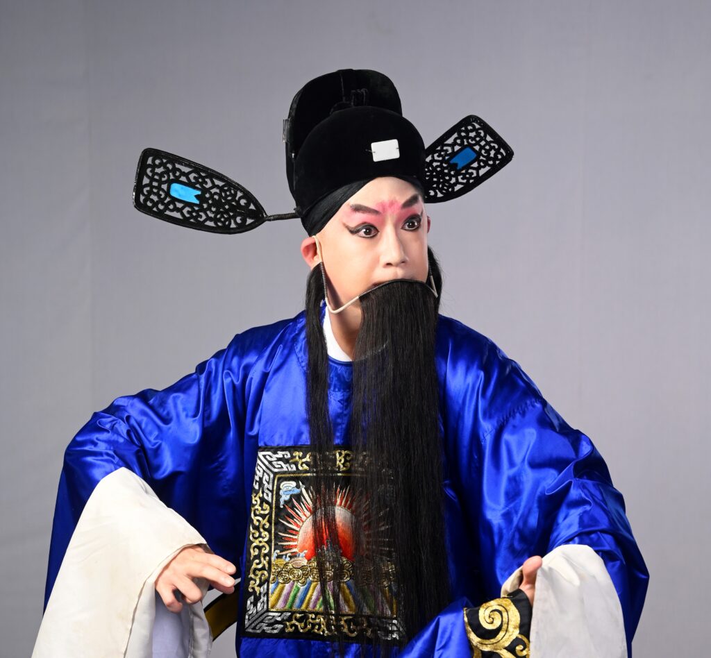 臺灣豫劇團2025年戲春公演《殺驛》由林原茂飾演吳承恩。（圖/臺灣豫劇團提供）