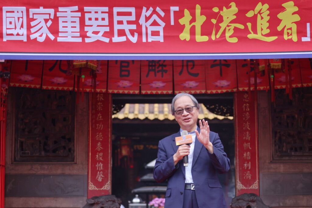 文化部長李遠致詞時表示，雲林縣是重要民俗數量佔比最高的縣市。（圖/文化部 提供）