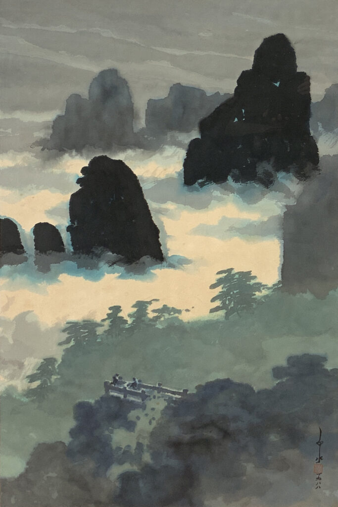 ▲馬白水大師的水彩畫作品，藉由他的揮灑與妝點，在筆觸的蘊涵開創「東方」水彩畫新風格。（圖/王飛雄 提供）
