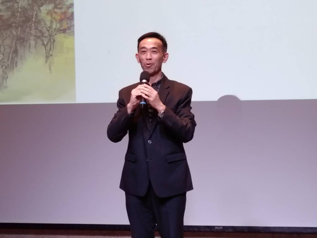 國父紀念館館長王蘭生致詞。（記者 陳安婷/攝）