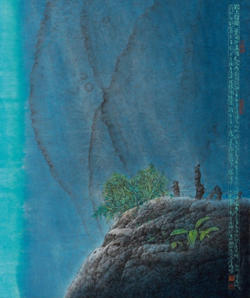 ▲李振明老師創作個展作品開闢了現代水墨新的境界。(圖/臺中市文化局 提供)